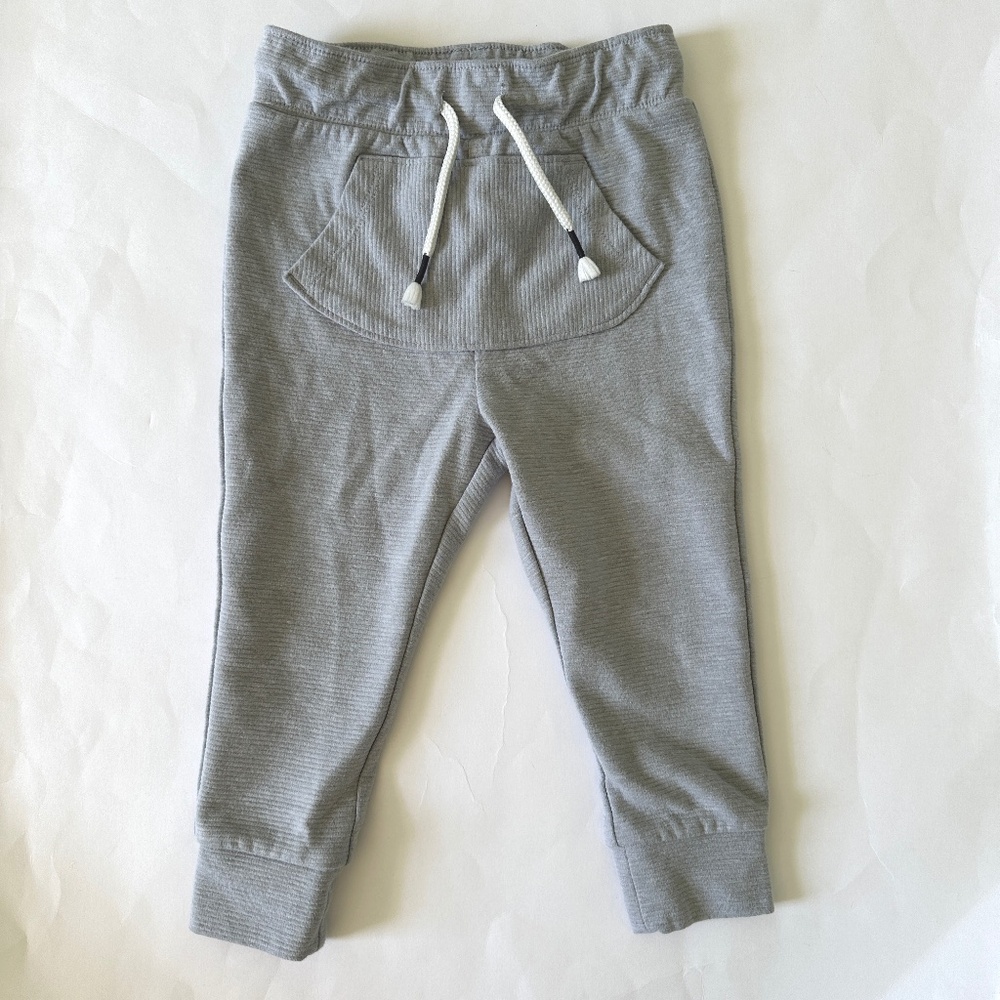 Cat & Jack Toddler Boy Gray Joggers Ribbed 2T